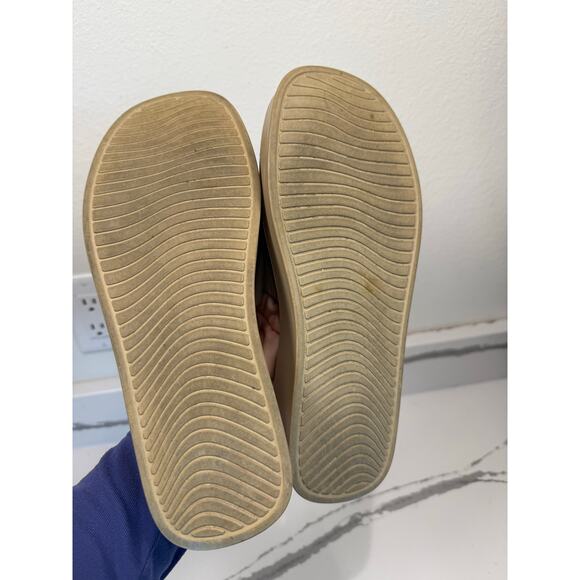 Steve Madden Platform Slip Ons Y2K Style Slides Shoes Women's Size 10 Beige - Picture 3 of 9